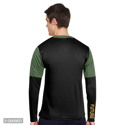 FTX Men Round Neck Full Sleeve Black Tshirt-thumb2