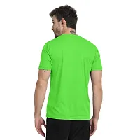 Stylish Green Polyester Tees For Men-thumb1