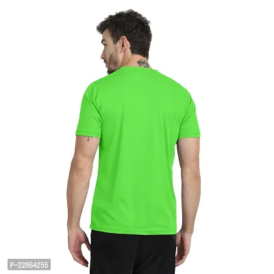 Stylish Green Polyester Tees For Men-thumb2