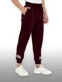 FTX Men Solid Maroon Track Pant-thumb2