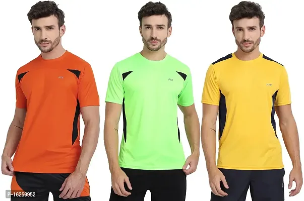 FTX Men's Dri-Fit Round Neck T-Shirt Combo - Pack of 3 (710)