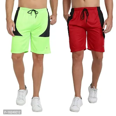 FTX Men's Micro Dri-Fit Knitted Shorts Combo - Pack of 2 (704)-thumb0