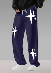 FTX Men Printed Baggy Fit Navy Track Pant-thumb2