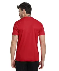 FTX Men's Dri-Fit Round Neck T-Shirt Combo - Pack of 2 (Red, Navy Blue - 723_4-723_6)-thumb2