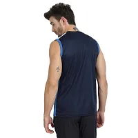 Stylish Multicoloured Polyester Colourblocked Gym Vest For Men Pack Of 3-thumb1