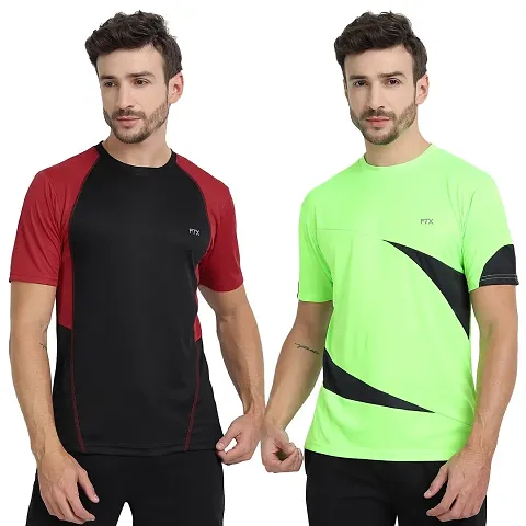 FTX Men's Dri-Fit Round Neck T-Shirt Combo - Pack of 2 (710)