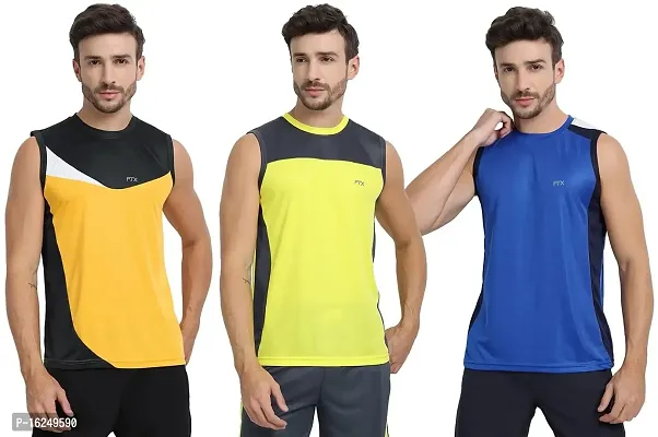 FTX Men's Dri-Fit Round Neck T-Shirt - 709-PO3