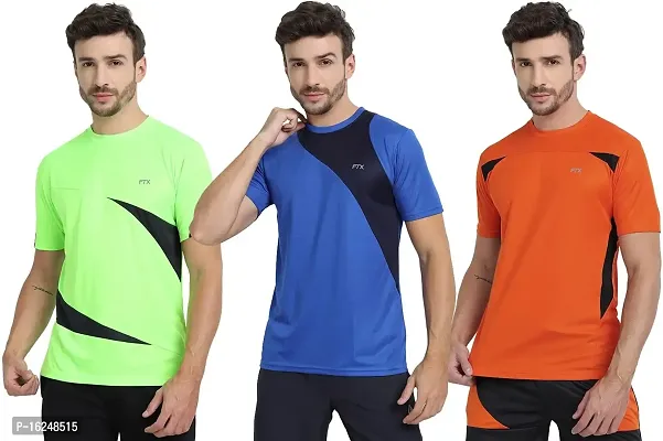 FTX Men's Dri-Fit Round Neck T-Shirt Combo - Pack of 3 (710)