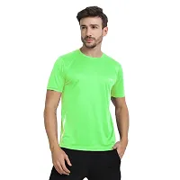 Classic Men Solid Round Neck Half Sleeve Multicolor Tshirt, Pack of 8-thumb2