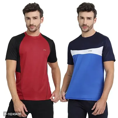 FTX Men's Dri-Fit Round Neck T-Shirt Combo - Pack of 2 (710)