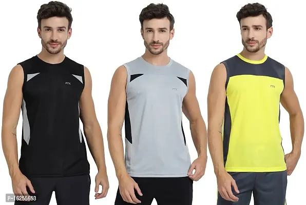 FTX Men's Dri-Fit Round Neck T-Shirt - 709-PO3