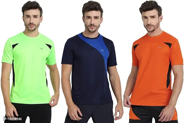 FTX Men's Dri-Fit Round Neck T-Shirt Combo - Pack of 3 (710)