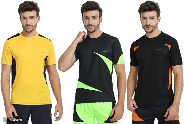 FTX Men's Dri-Fit Round Neck T-Shirt Combo - Pack of 3 (710)