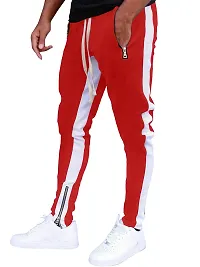 FTX Men Red Zipper Track Pant-thumb2