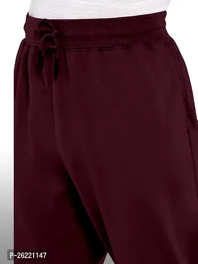 FTX Men Solid Maroon Track Pant-thumb4