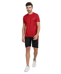 FTX Men's Dri-Fit Round Neck T-Shirt Combo - Pack of 2 (Red, Navy Blue - 723_4-723_6)-thumb3