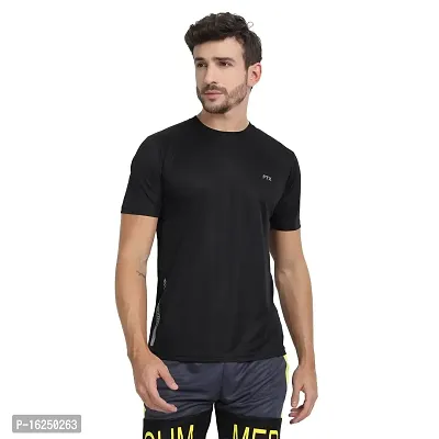 FTX Men's Dri-Fit Polyester Round Neck Half Sleeves T-Shirt- Pack of-thumb2