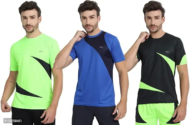 FTX Men's Dri-Fit Round Neck T-Shirt Combo - Pack of 3 (710)