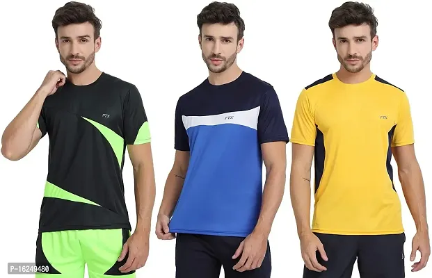 FTX Men's Dri-Fit Round Neck T-Shirt Combo - Pack of 3 (710)