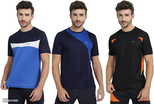 FTX Men's Dri-Fit Round Neck T-Shirt Combo - Pack of 3 (710)