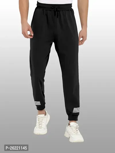 FTX Men Solid Black Track Pant-thumb0