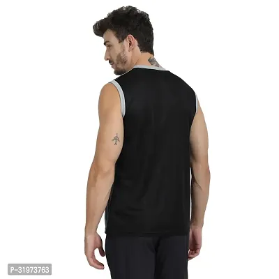 Stylish Multicoloured Polyester Colourblocked Gym Vest For Men Pack Of 3-thumb2