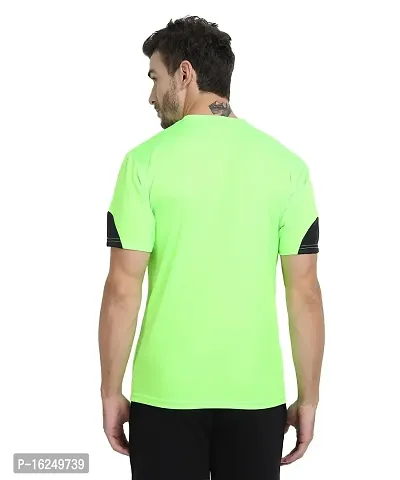 FTX Men's Dri-Fit Round Neck T-Shirt Combo - Aqua Blue, Green, Light Green (710_1-710_7-710_8)-thumb4