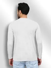 Classic Cotton Blend Round Neck Printed Full Sleeve T-Shirt for Men-thumb1