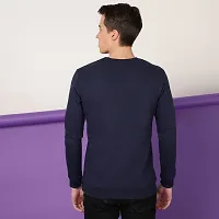 FTX Men Round Neck PLANETS Printed Full sleeves Navy Sweatshirt-thumb1