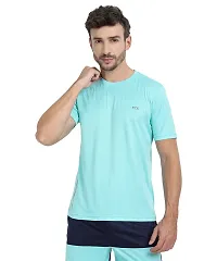 Elegant Polyester Solid Round Neck Tees For Men- Pack of 8-thumb2