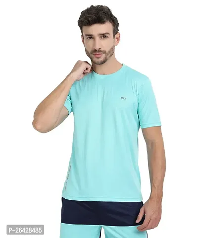 Elegant Polyester Solid Round Neck Tees For Men- Pack of 8-thumb3