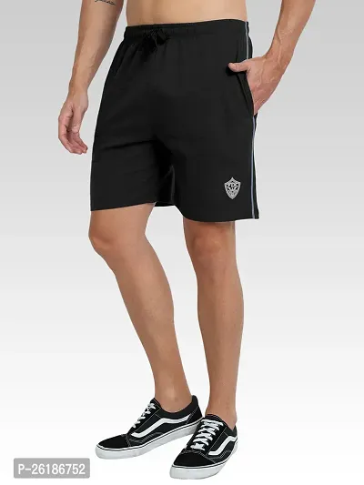 FTX Men Solid Black Short-thumb3