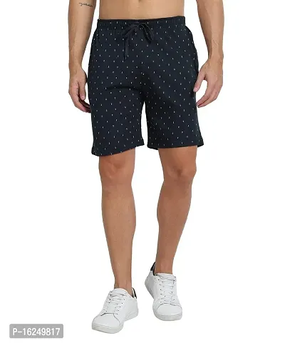 FTX Men's Printed Single Jersey Knitted Shorts Combo - Pack of 2-thumb5