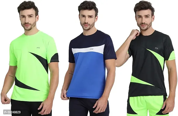 FTX Men's Dri-Fit Round Neck T-Shirt Combo - Pack of 3 (710)