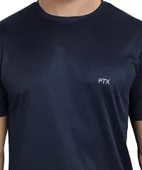 FTX Men's Dri-Fit Round Neck T-Shirt Combo - Pack of 2 (Navy Blue, Light Grey - 723_6-723_7)-thumb1