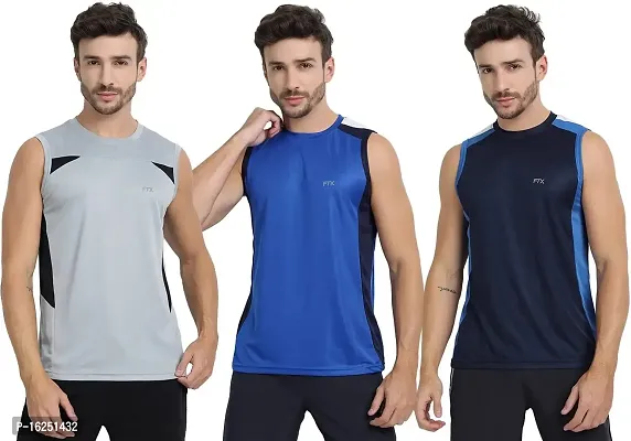 FTX Men's Dri-Fit Round Neck T-Shirt - 709-PO3