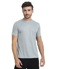 Classic Men Solid Round Neck Half Sleeve Multicolor Tshirt, Pack of 8-thumb1