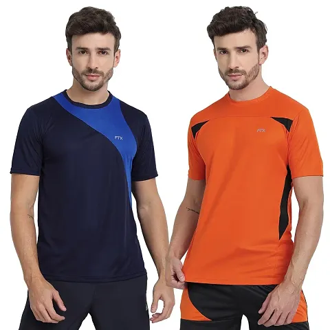 FTX Men's Dri-Fit Round Neck T-Shirt Combo - Pack of 2 (710)