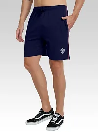 FTX Men Solid Dark Blue Short-thumb2