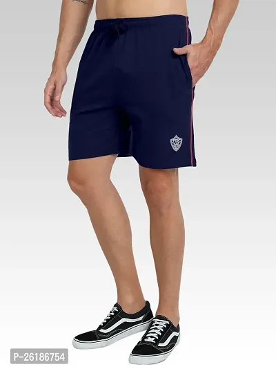 FTX Men Solid Dark Blue Short-thumb3