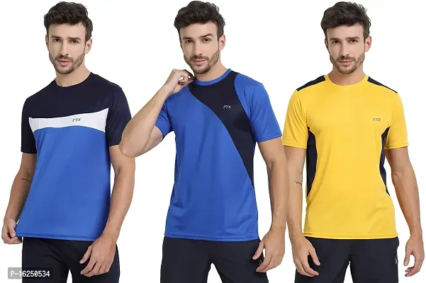 FTX Men's Dri-Fit Round Neck T-Shirt Combo - Pack of 3 (710)