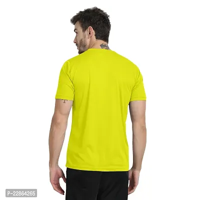 Stylish Golden Polyester Tees For Men-thumb2