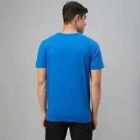 Stylish Blue Cotton Tees For Men-thumb1