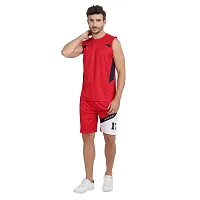 Stylish Multicoloured Polyester Colourblocked Gym Vest For Men Pack Of 3-thumb4