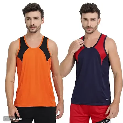 FTX Men's Round Neck Polyester Vest (Pack of 2)