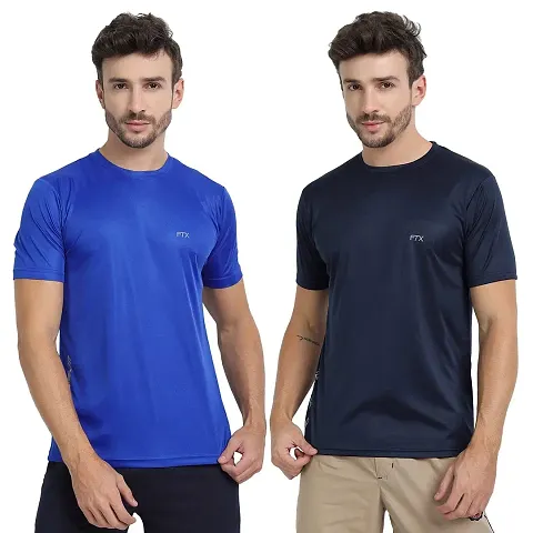 FTX Men's Dri-Fit Round Neck T-Shirt Combo - Pack of 2 (723)