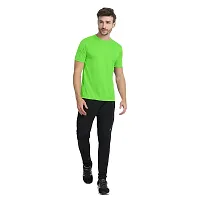 FTX Elegant Polyester Parroot Green Round Neck Short Sleeves T-Shirt For Men-thumb2