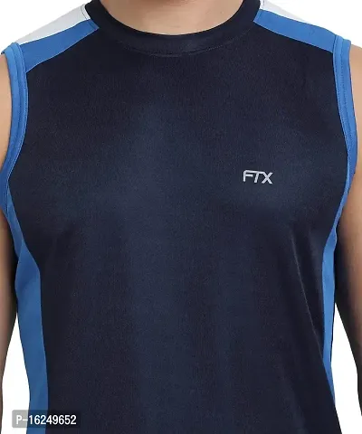 FTX Men's Dri-Fit Round Neck T-Shirt - Charcoal, Navy Blue, Grey (709_7-709_10-709_11)-thumb5