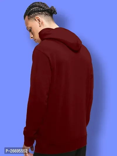 FTX Men Printed Maroon Hoodie-thumb2