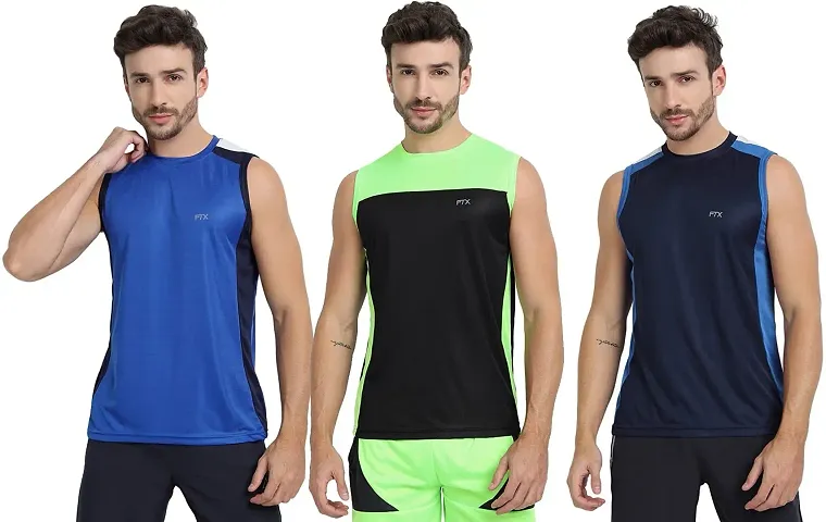 FTX Men's Dri-Fit Round Neck T-Shirt - 709-PO3